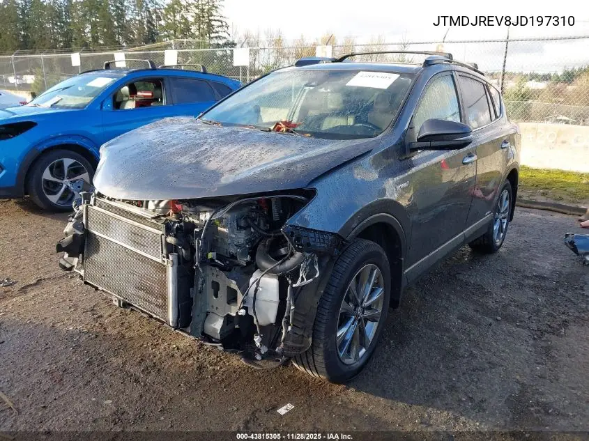 JTMDJREV8JD197310 2018 Toyota Rav4 Hybrid Limited