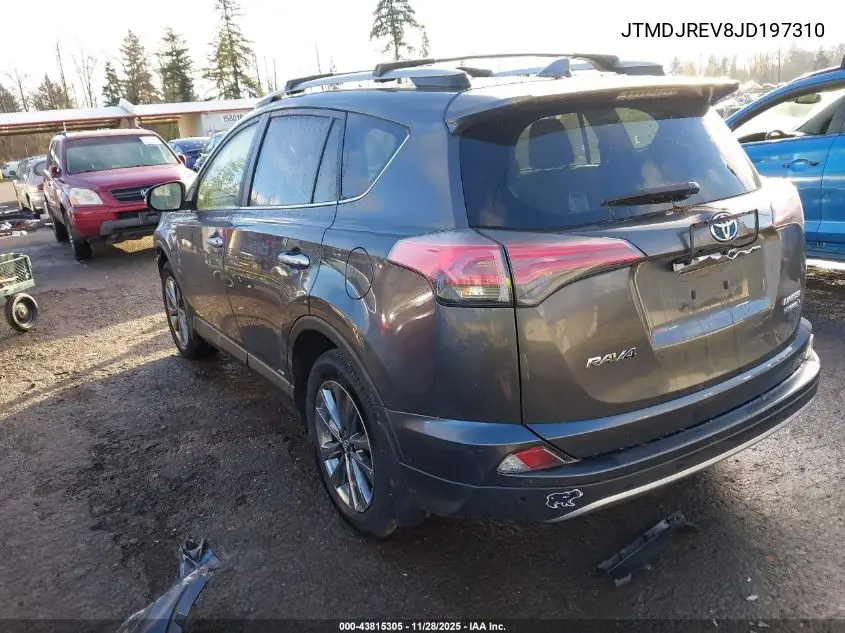JTMDJREV8JD197310 2018 Toyota Rav4 Hybrid Limited