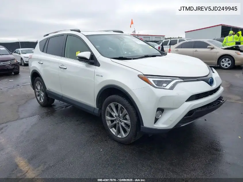 JTMDJREV5JD249945 2018 Toyota Rav4 Hybrid Limited