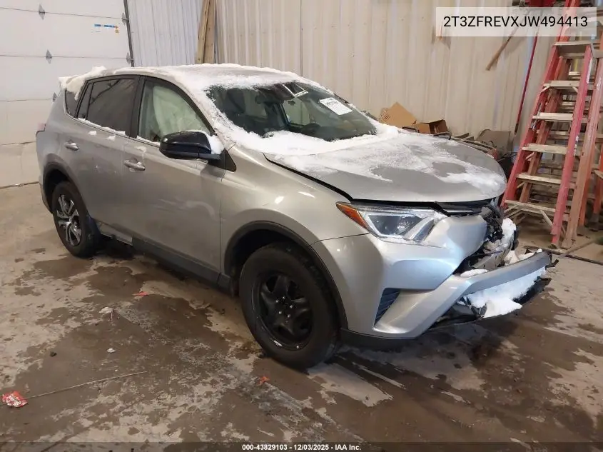 2T3ZFREVXJW494413 2018 Toyota Rav4 Le