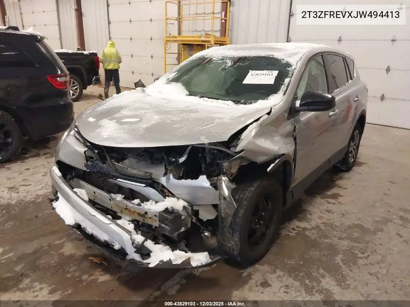 2T3ZFREVXJW494413 2018 Toyota Rav4 Le