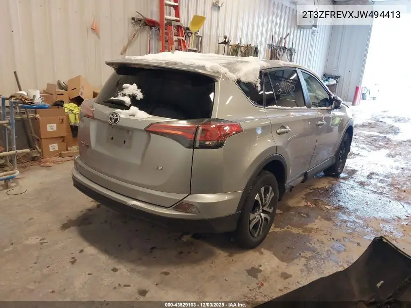 2T3ZFREVXJW494413 2018 Toyota Rav4 Le