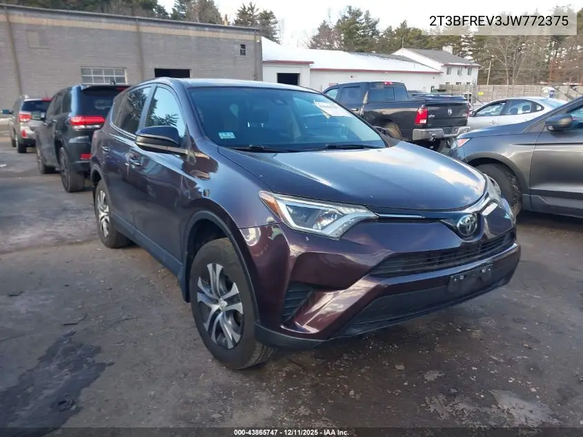 2T3BFREV3JW772375 2018 Toyota Rav4 Le