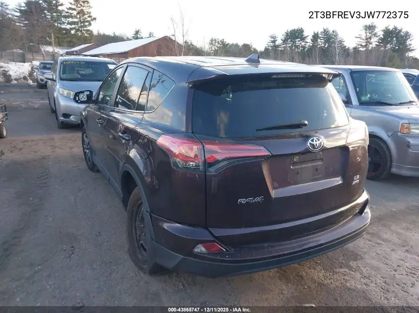 2T3BFREV3JW772375 2018 Toyota Rav4 Le