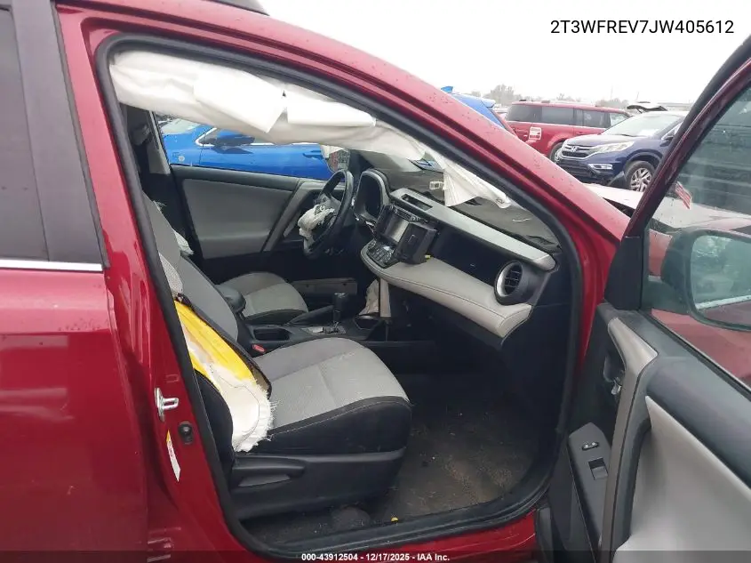 2T3WFREV7JW405612 2018 Toyota Rav4 Xle