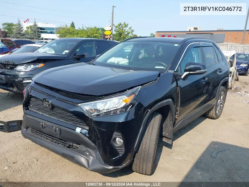 2019 Toyota Rav4 VIN: 2T3R1RFV1KC046772 Lot: 12083730