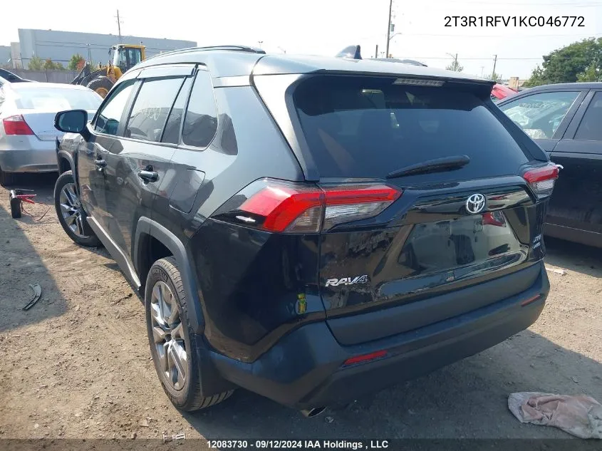 2019 Toyota Rav4 VIN: 2T3R1RFV1KC046772 Lot: 12083730