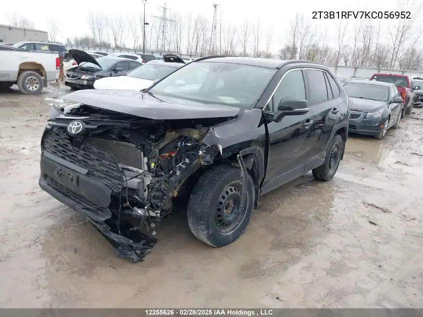 2T3B1RFV7KC056952 2019 Toyota Rav4 Le