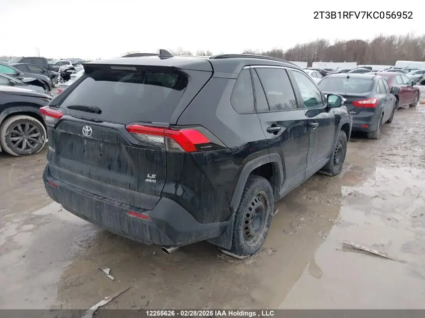 2T3B1RFV7KC056952 2019 Toyota Rav4 Le