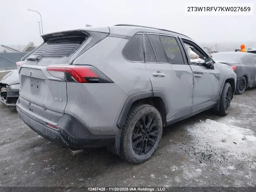 2T3W1RFV7KW027659 2019 Toyota Rav4 Xle