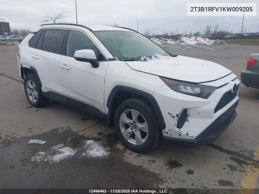 2T3B1RFV1KW009205 2019 Toyota Rav4 Le