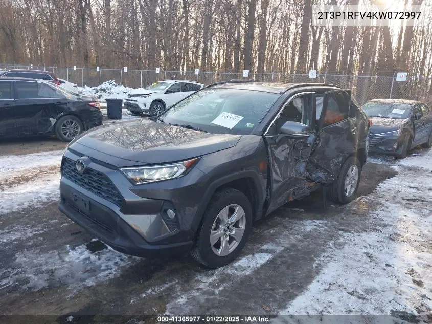 2T3P1RFV4KW072997 2019 Toyota Rav4 Xle