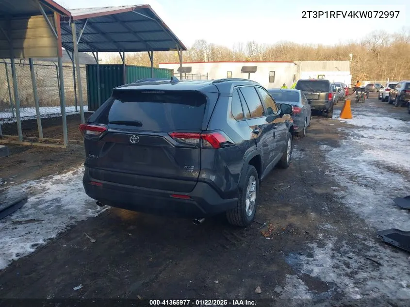 2T3P1RFV4KW072997 2019 Toyota Rav4 Xle