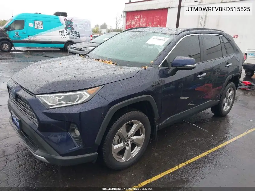 JTMDWRFV8KD515525 2019 Toyota Rav4 Hybrid Limited