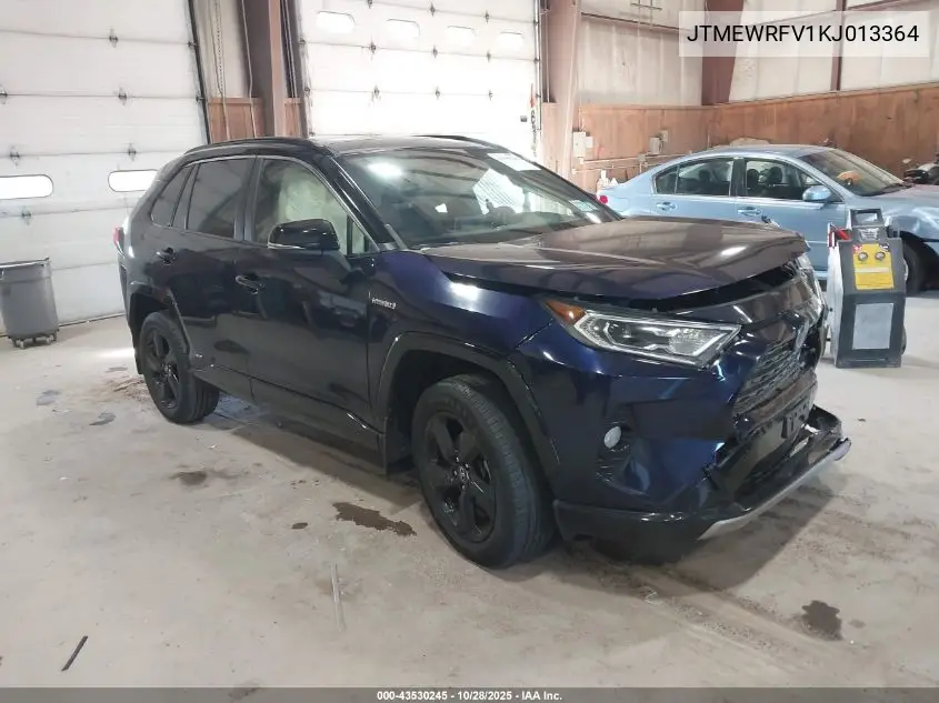 JTMEWRFV1KJ013364 2019 Toyota Rav4 Hybrid Xse