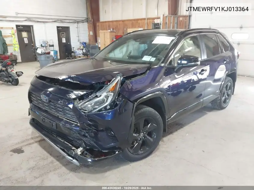 JTMEWRFV1KJ013364 2019 Toyota Rav4 Hybrid Xse