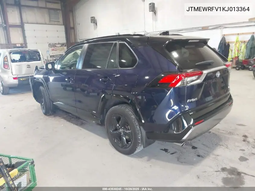 JTMEWRFV1KJ013364 2019 Toyota Rav4 Hybrid Xse