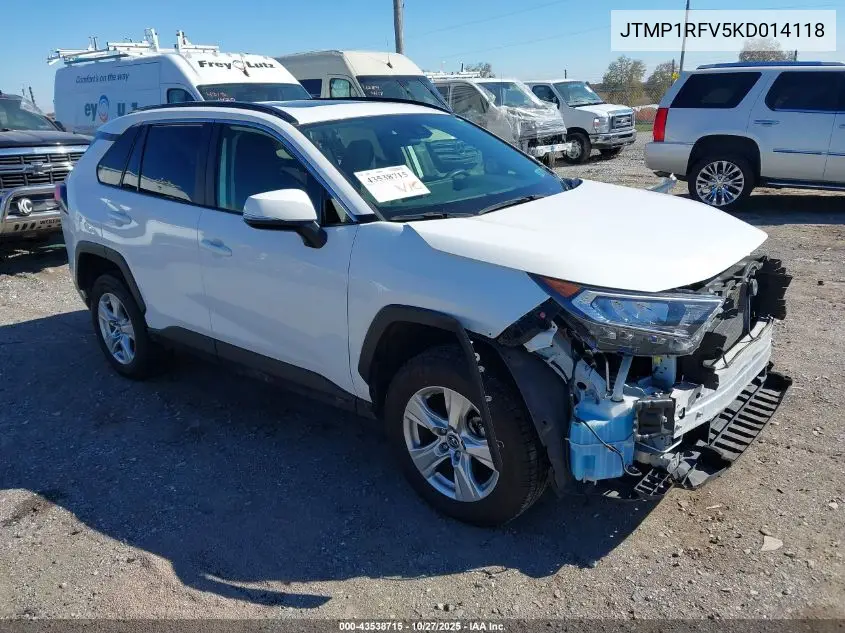 JTMP1RFV5KD014118 2019 Toyota Rav4 Xle