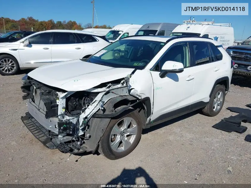 JTMP1RFV5KD014118 2019 Toyota Rav4 Xle