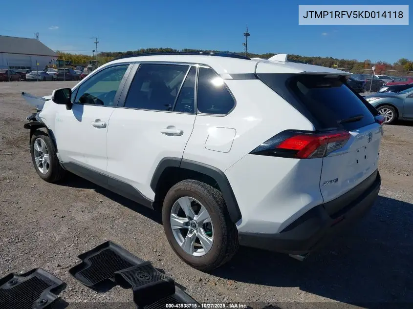 JTMP1RFV5KD014118 2019 Toyota Rav4 Xle