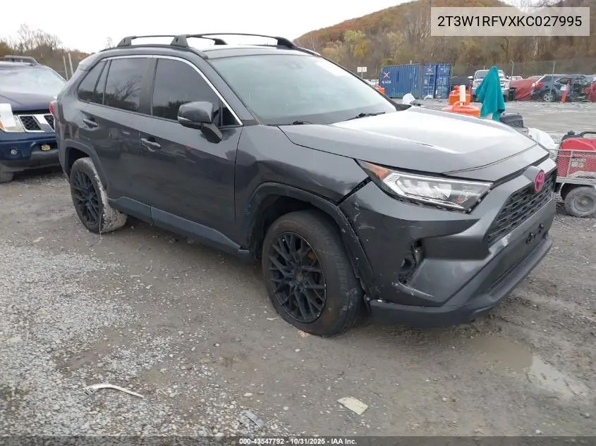 2T3W1RFVXKC027995 2019 Toyota Rav4 Xle