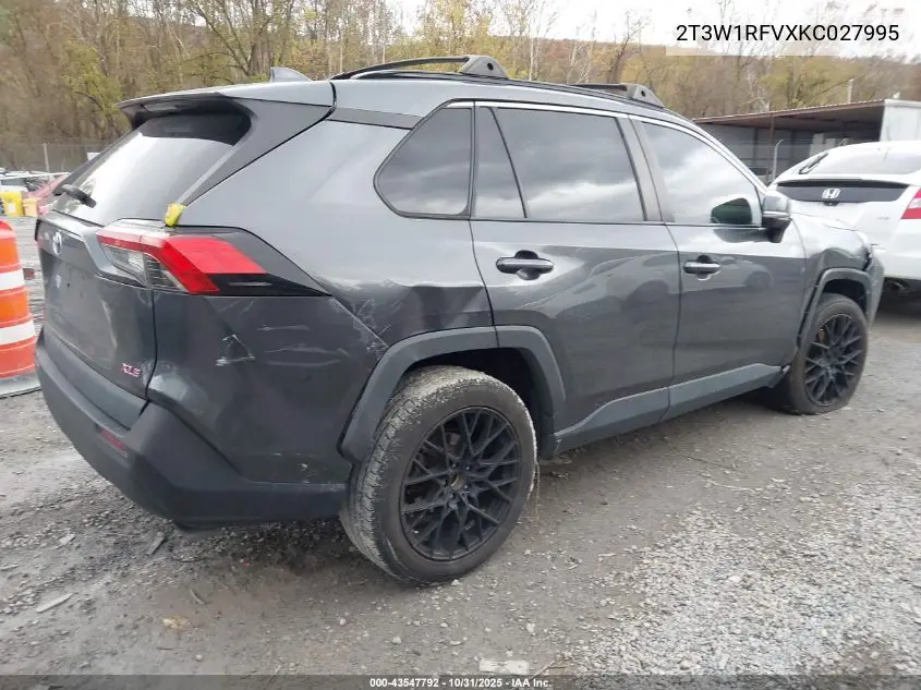 2T3W1RFVXKC027995 2019 Toyota Rav4 Xle