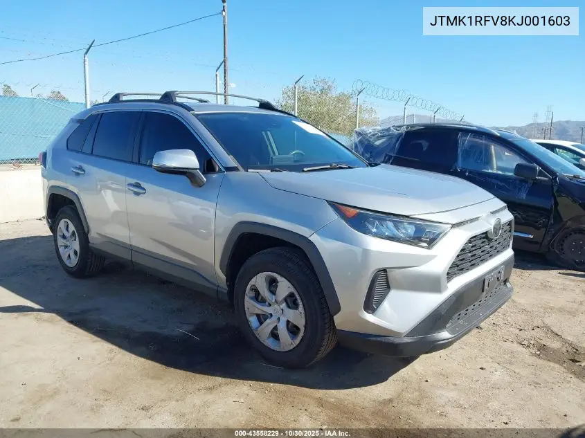 JTMK1RFV8KJ001603 2019 Toyota Rav4 Le
