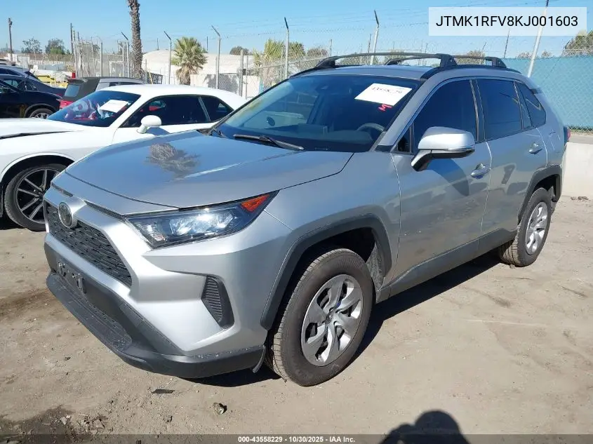 JTMK1RFV8KJ001603 2019 Toyota Rav4 Le