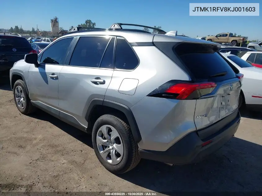 JTMK1RFV8KJ001603 2019 Toyota Rav4 Le