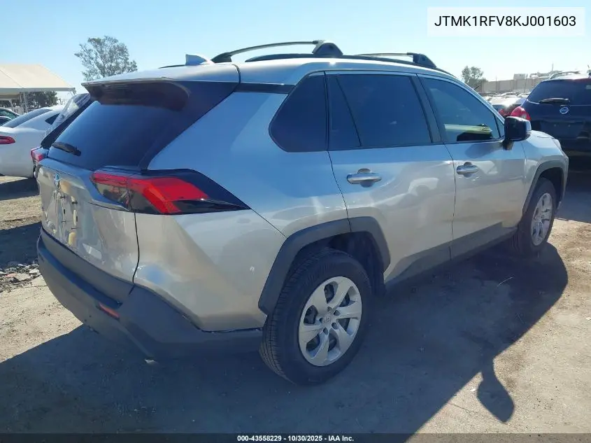JTMK1RFV8KJ001603 2019 Toyota Rav4 Le