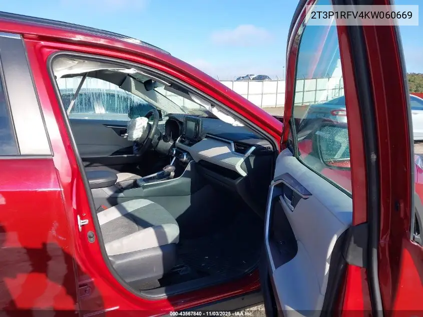 2T3P1RFV4KW060669 2019 Toyota Rav4 Xle