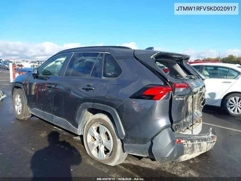 JTMW1RFV5KD020917 2019 Toyota Rav4 Xle