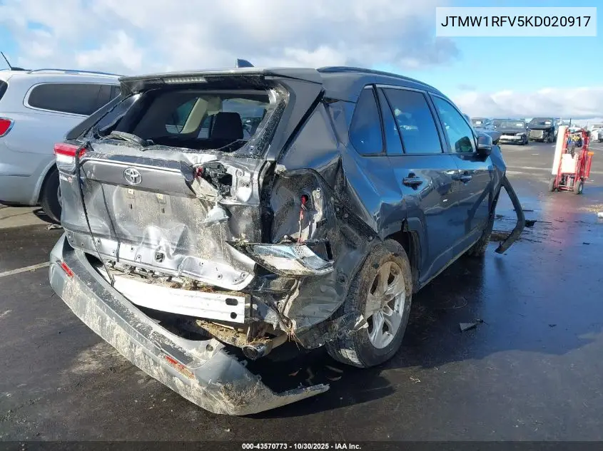 JTMW1RFV5KD020917 2019 Toyota Rav4 Xle
