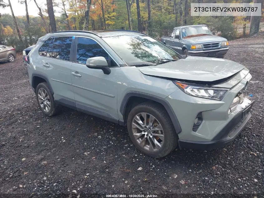 2T3C1RFV2KW036787 2019 Toyota Rav4 Xle Premium