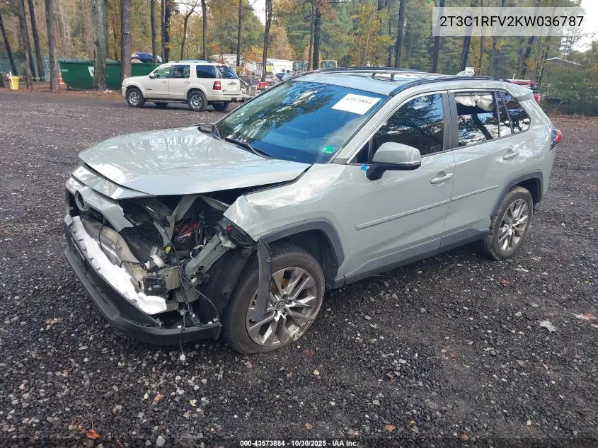 2T3C1RFV2KW036787 2019 Toyota Rav4 Xle Premium