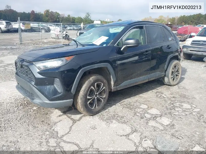 JTMH1RFV1KD020213 2019 Toyota Rav4 Le