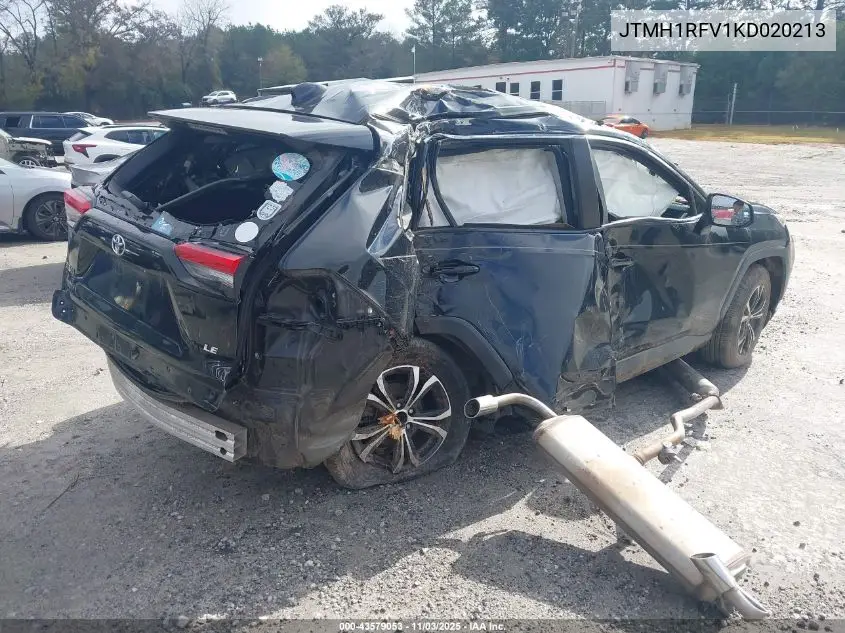 JTMH1RFV1KD020213 2019 Toyota Rav4 Le