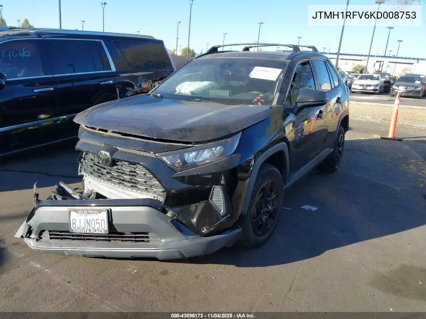JTMH1RFV6KD008753 2019 Toyota Rav4 Le