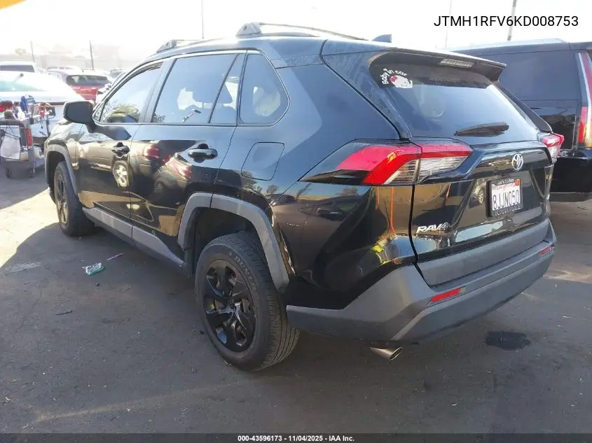 JTMH1RFV6KD008753 2019 Toyota Rav4 Le