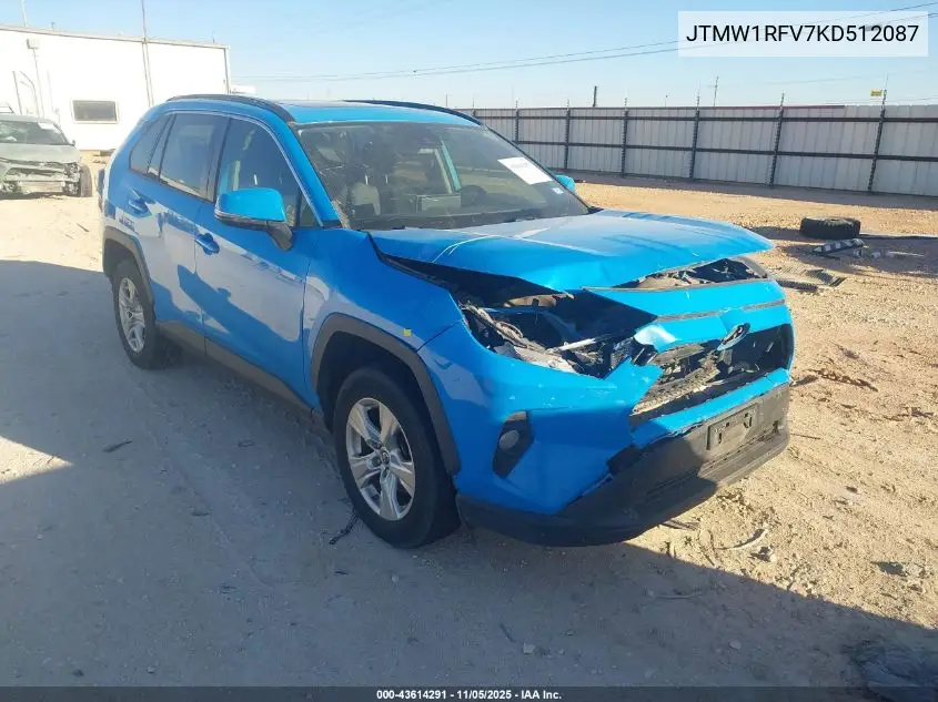 JTMW1RFV7KD512087 2019 Toyota Rav4 Xle