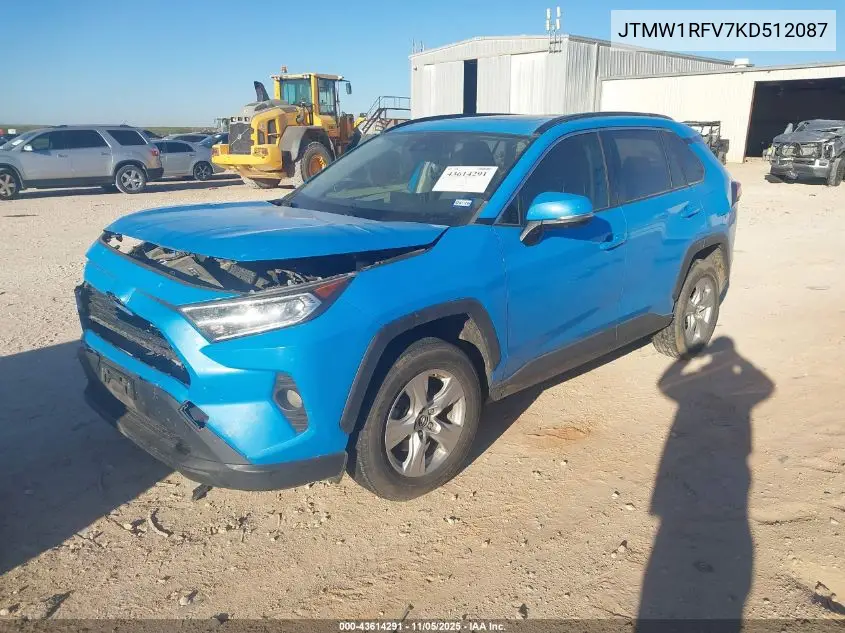 JTMW1RFV7KD512087 2019 Toyota Rav4 Xle