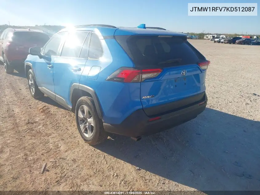 JTMW1RFV7KD512087 2019 Toyota Rav4 Xle