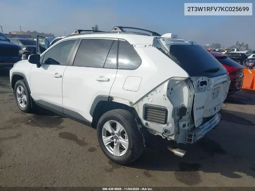 2T3W1RFV7KC025699 2019 Toyota Rav4 Xle/Xle Premium