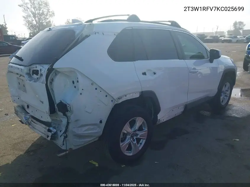 2T3W1RFV7KC025699 2019 Toyota Rav4 Xle/Xle Premium