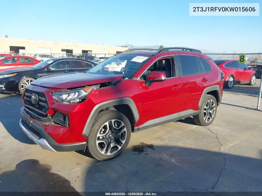 2T3J1RFV0KW015606 2019 Toyota Rav4 Adventure