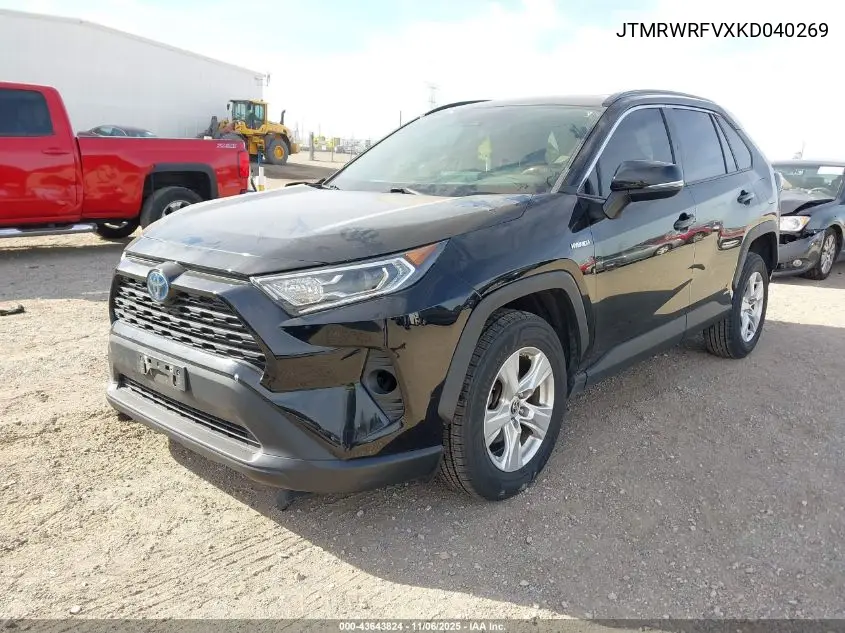 JTMRWRFVXKD040269 2019 Toyota Rav4 Hybrid Xle