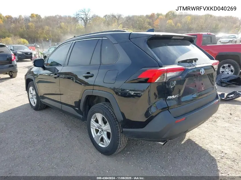 JTMRWRFVXKD040269 2019 Toyota Rav4 Hybrid Xle