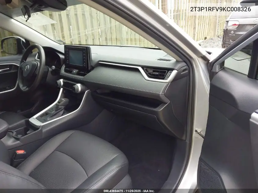 2T3P1RFV9KC008326 2019 Toyota Rav4 Xle