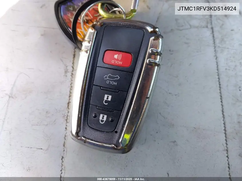 JTMC1RFV3KD514924 2019 Toyota Rav4 Xle Premium