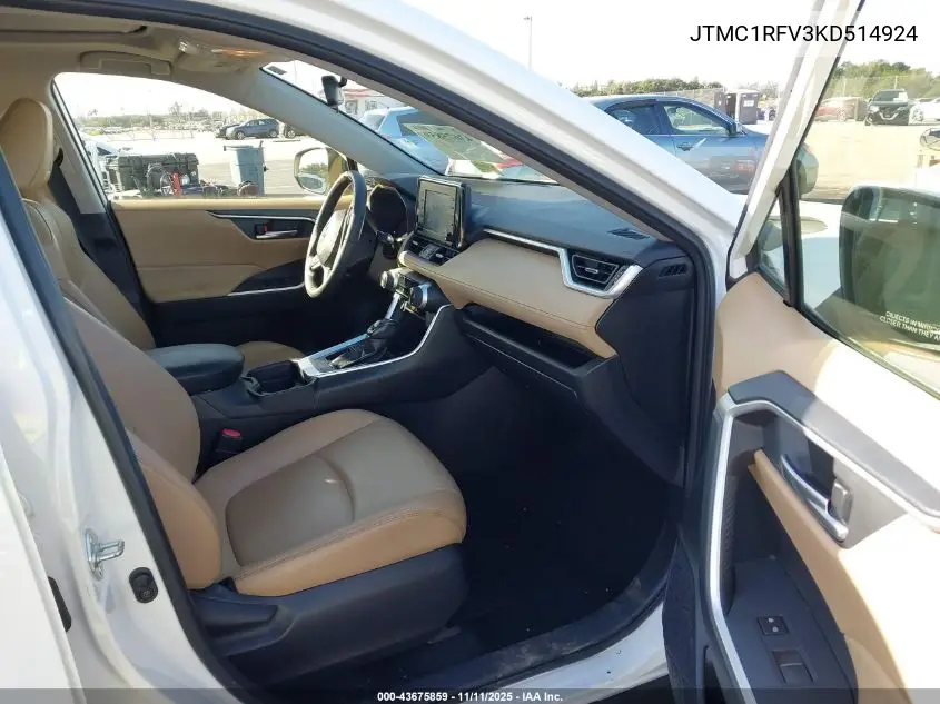 JTMC1RFV3KD514924 2019 Toyota Rav4 Xle Premium
